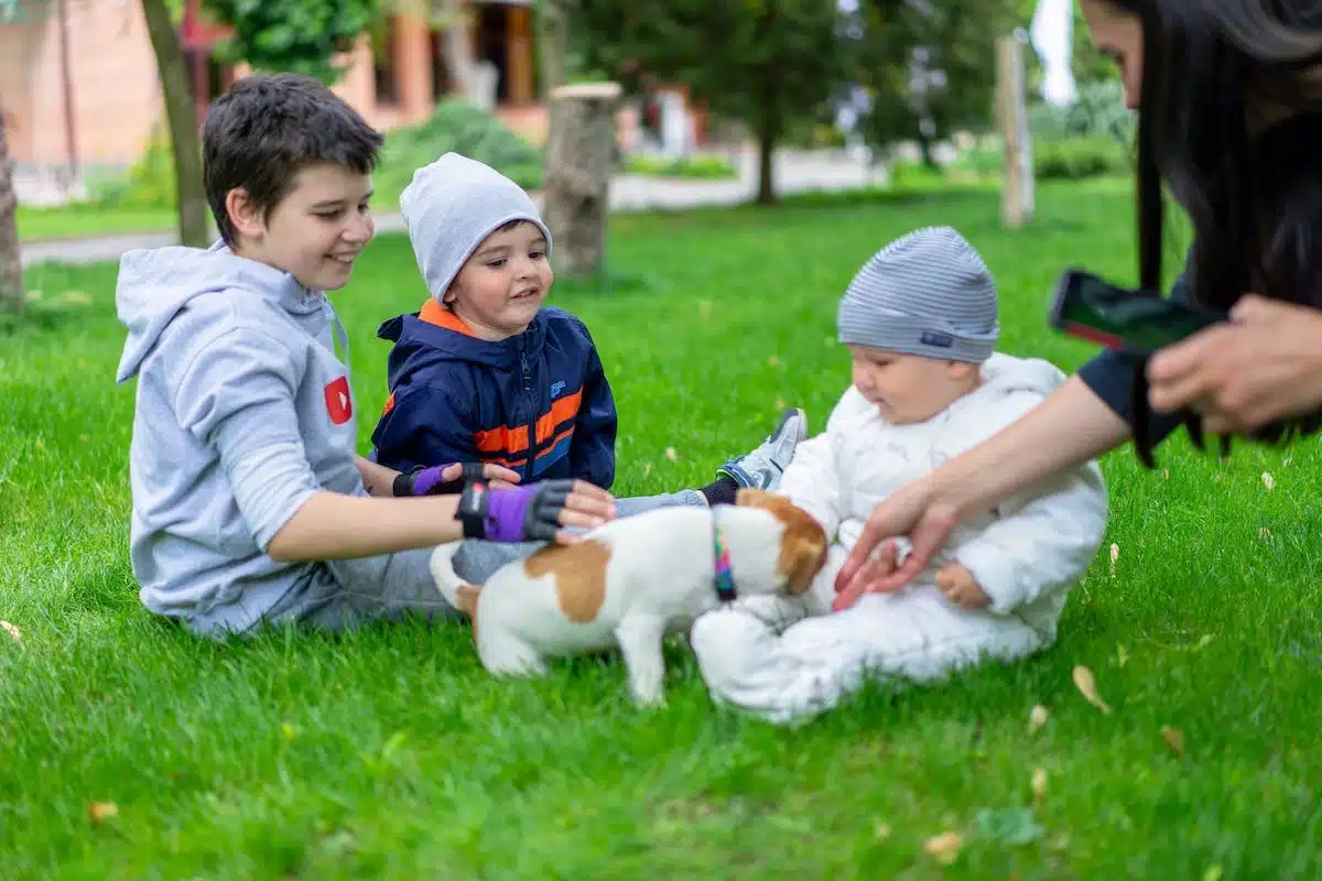 chiens enfants